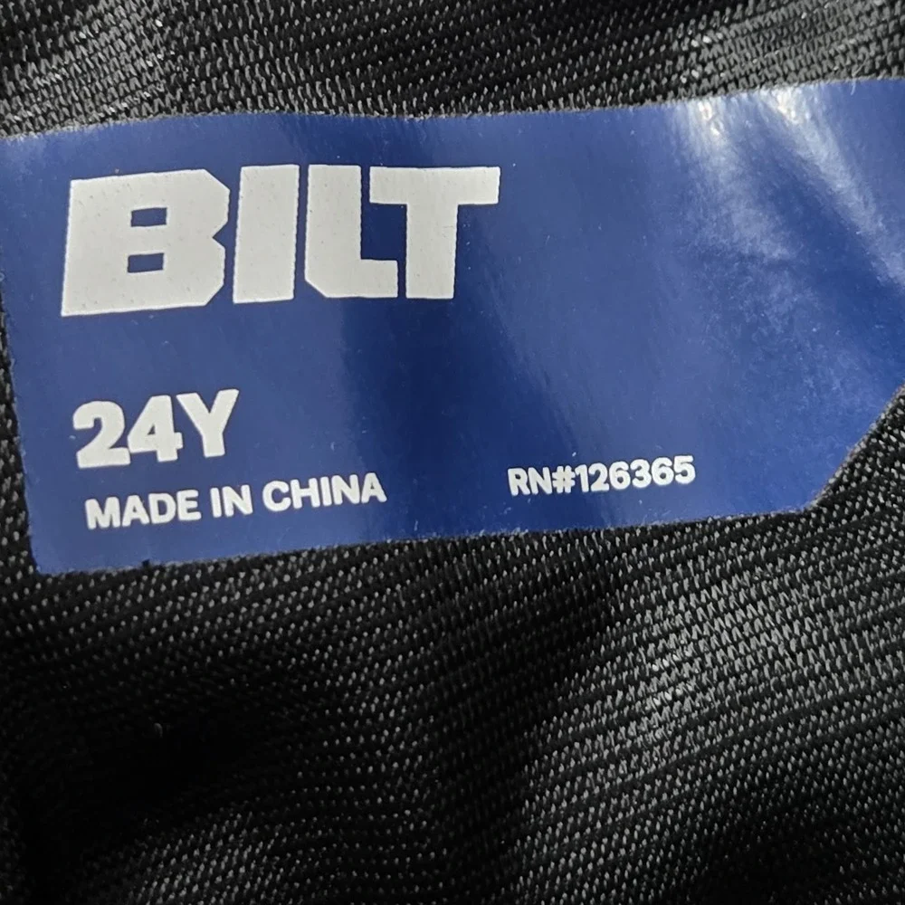 BILT Boys Motocross Pants 24Y Black VELOCITY PANT Buckle 19